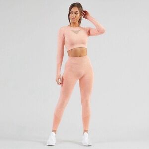 AYBL Motion Seamless Legging in Peach Marl, size small
